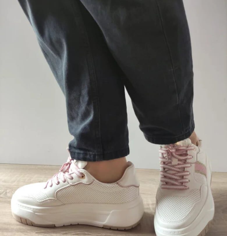 Дамски Ежедневни Обувки Misscat 250536-6 Бели с Розово - Бял Jomix