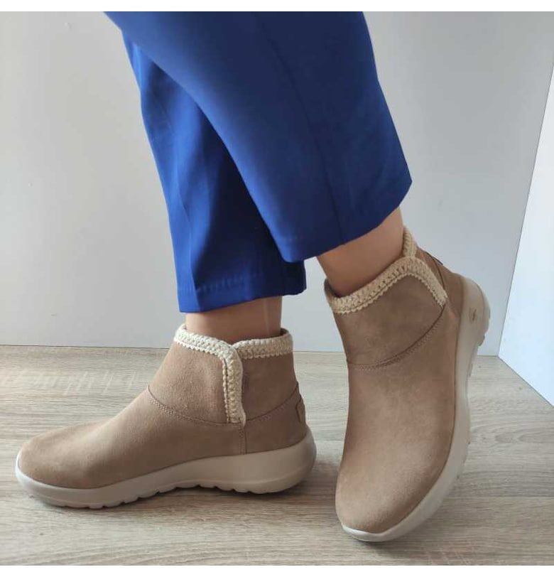 Дамски боти  144113 Тан Skechers