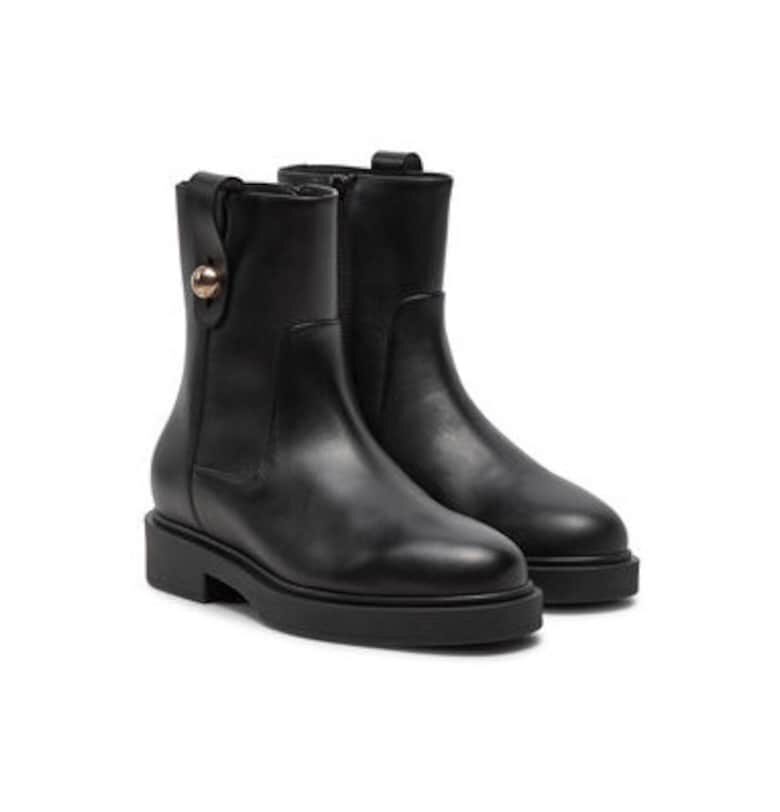 Дамски боти  304506840 - Естествена кожа - Черен Furla