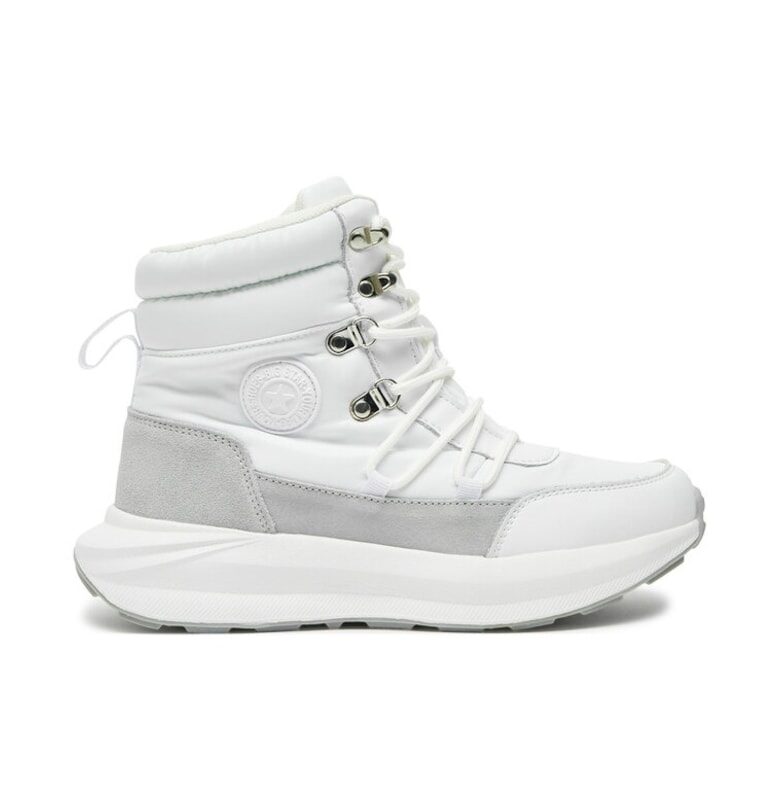 Дамски боти  73206 Естествена кожа Бял BIG STAR SHOES