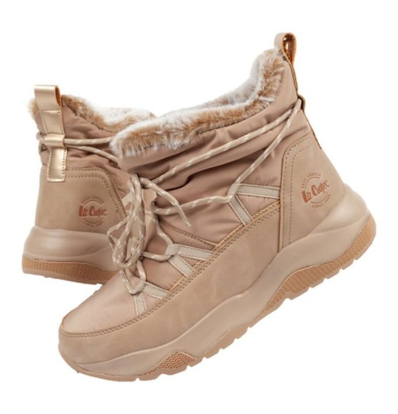 Дамски боти -  BM210382 - бежови Lee Cooper