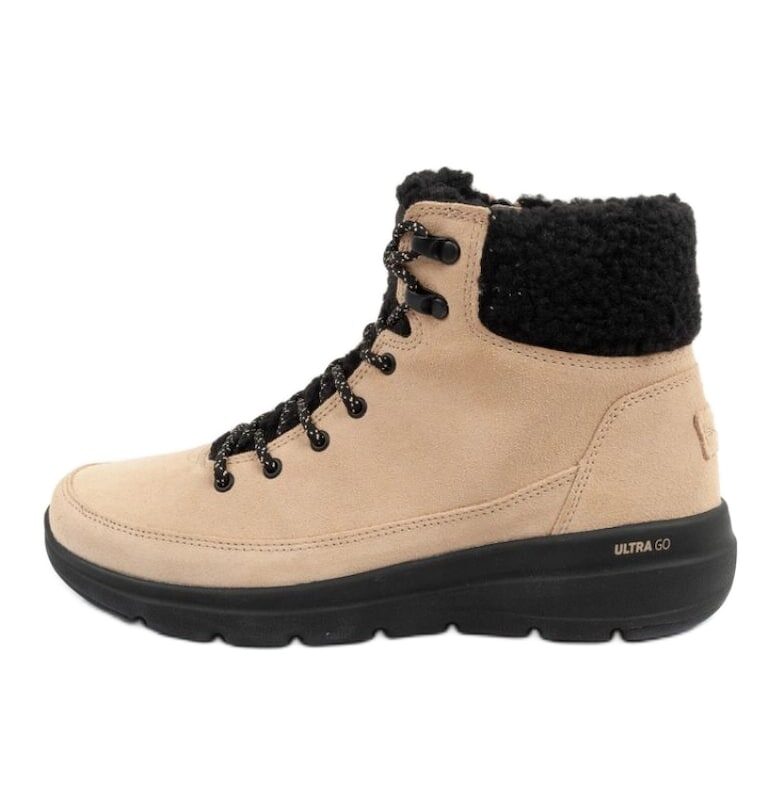 Дамски боти -  BM214664 - Бежов Skechers