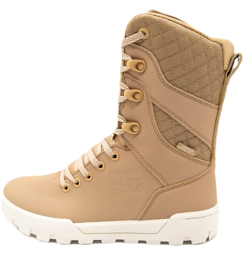 Дамски боти  Nadene High Leg Leather Lace-up - бежови DC Shoes