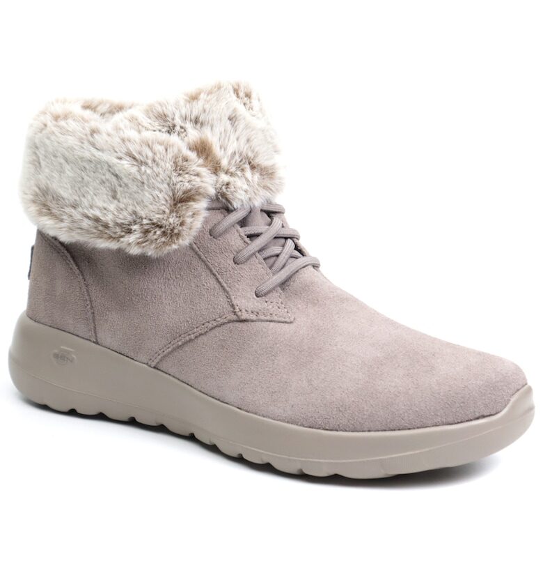 Дамски боти Plush Dreams 144042 таупе велур - Skechers