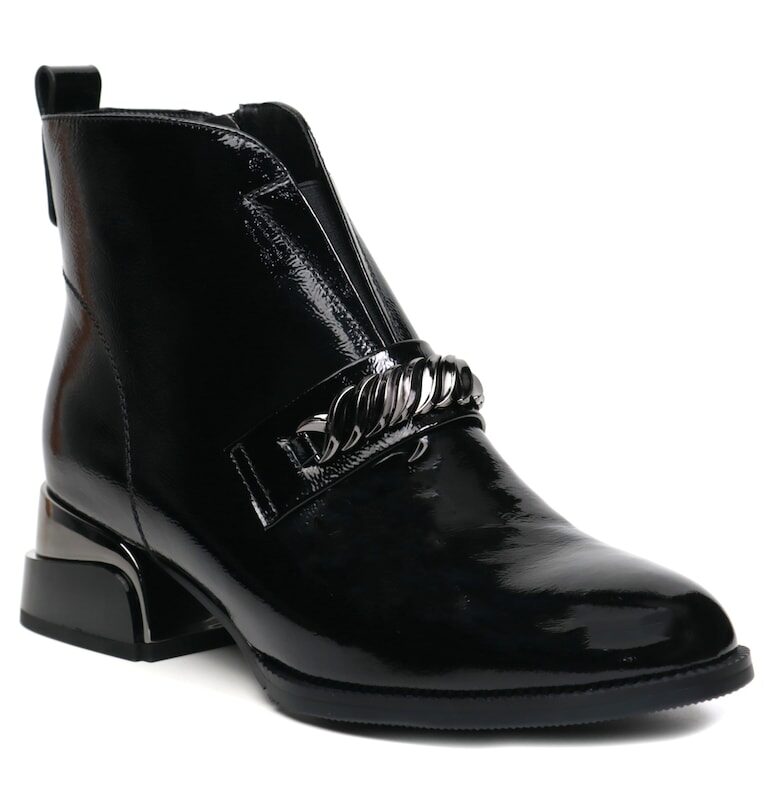 Дамски боти Z921B224 B560 NP654B 01 L черен лак Epica