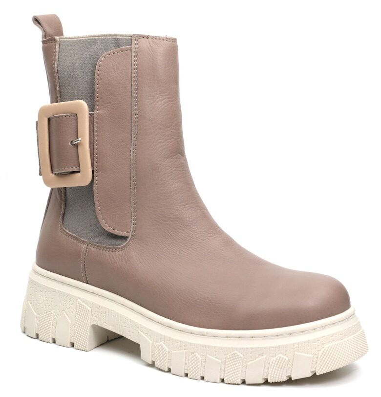 Дамски боти mf1 01 бежови - каспийски Caspian