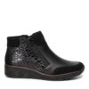 Дамски боти до глезена -  20156995536 - Естествена кожа - Черен Rieker