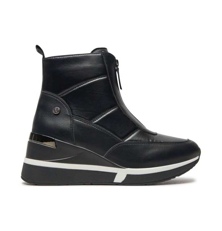 Дамски боти до глезена -  43046 - Текстил - Черни Xti