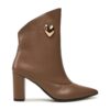 Дамски боти до глезена -  48003 - Естествена кожа - Кафяв Baldowski