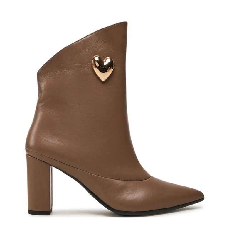 Дамски боти до глезена -  48003 - Естествена кожа - Кафяв Baldowski