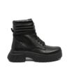 Дамски боти с платформа - черни - естествена кожа RIKW1873-00 Rieker