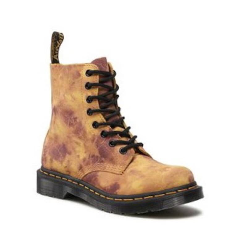 Дамски ботуши  1460 Pascal - кожени - жълти - 36 EU Dr Martens