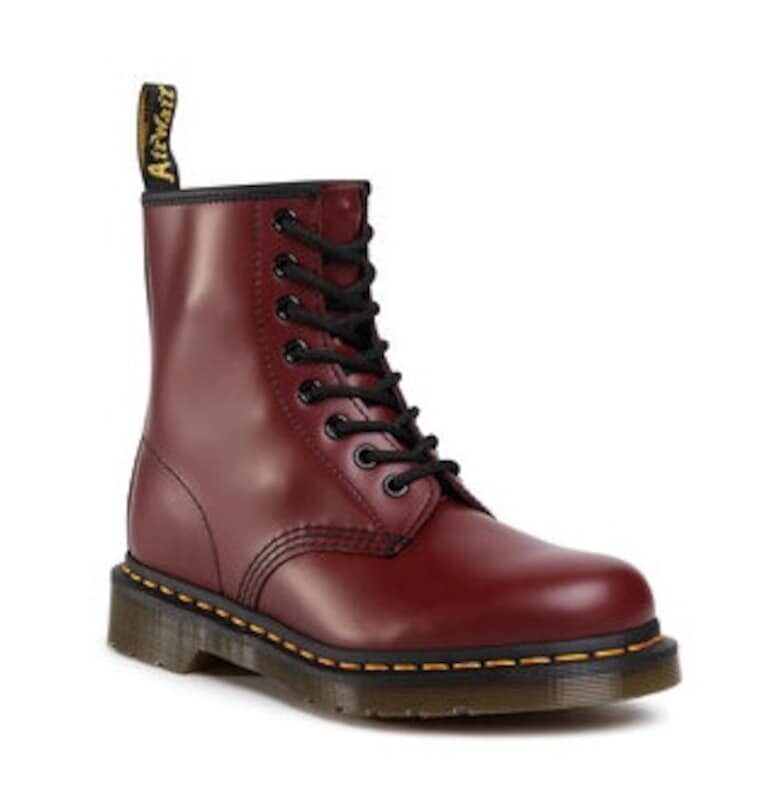 Дамски ботуши  1460 Smooth - естествена кожа - бордо - размер Dr Martens