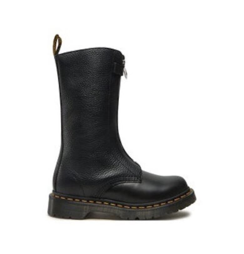 Дамски ботуши  1B99 с цип отпред - кожени - черни - 36 EU Dr Martens