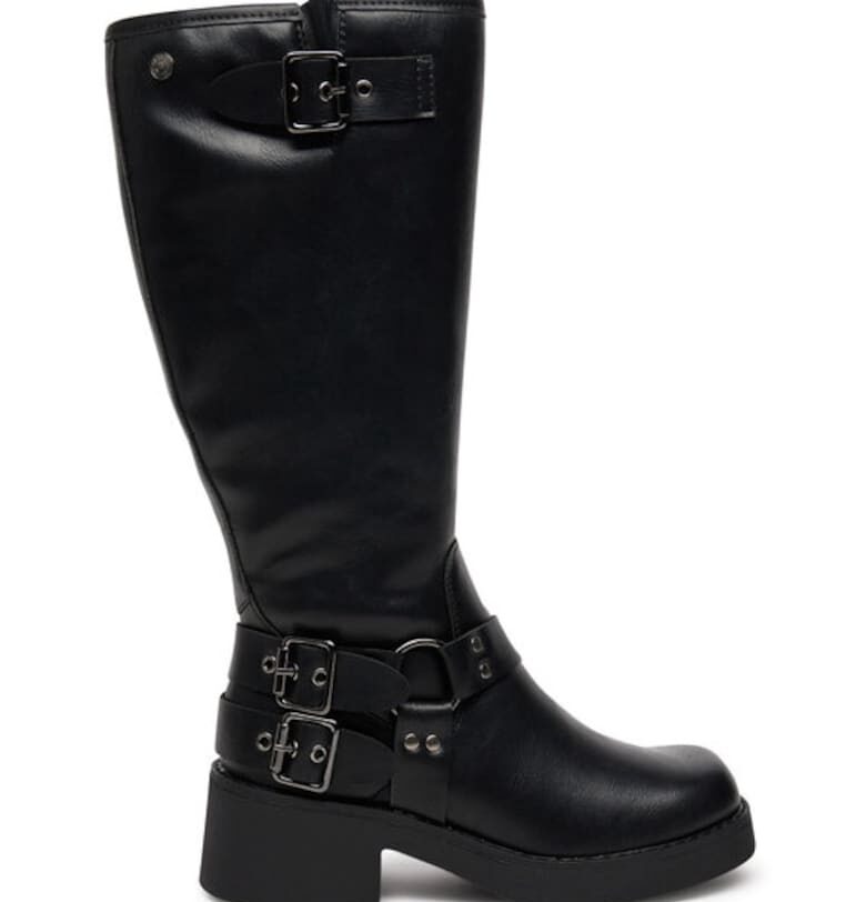 Дамски ботуши -  51419 - Екокожа - Черни Refresh