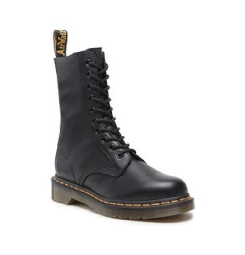 Дамски ботуши Dr Martens 1490 - естествена кожа - черни Dr Martens