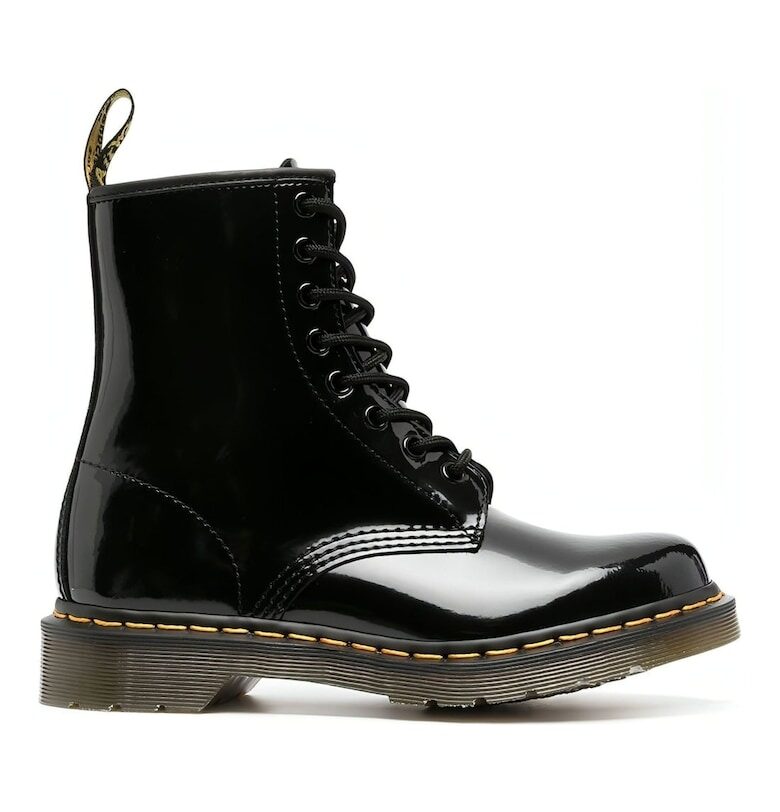 Дамски ботуши -  военни ботуши - естествена кожа - черни Dr Martens