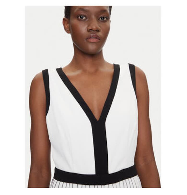 Дамски гащеризон  251-PLISMA - Полиестер - Бял - Бял Morgan