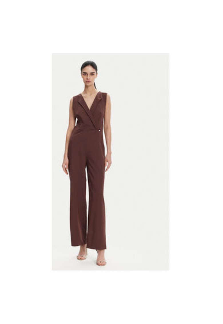 Дамски гащеризон CFC0123735003 - Полиестер/Вискоза - Кафяв - Кафяв Rinascimento