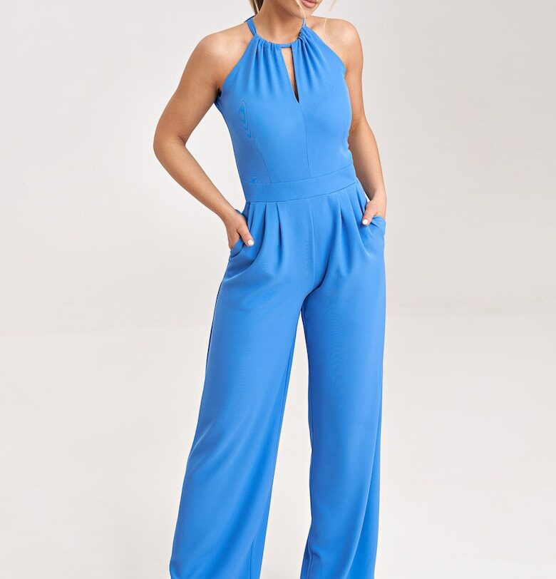 Дамски гащеризон -  елегантен - син - полиестер Figl