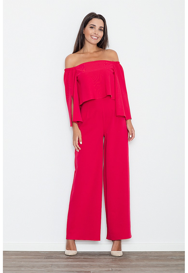 Дамски гащеризон - червен - вискоза Figl