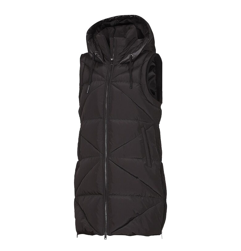 Дамски дебел ежедневен елек с фиксирана качулка Jerry черен NORTHFINDER