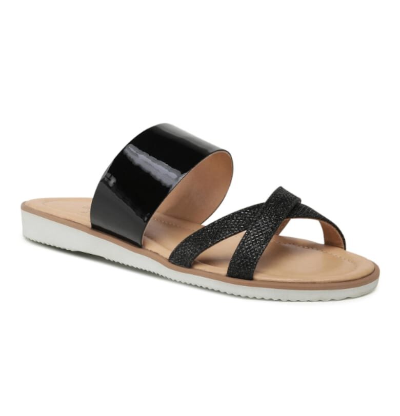 Дамски джапанки -  208458931 - Естествена кожа - Черен BADURA