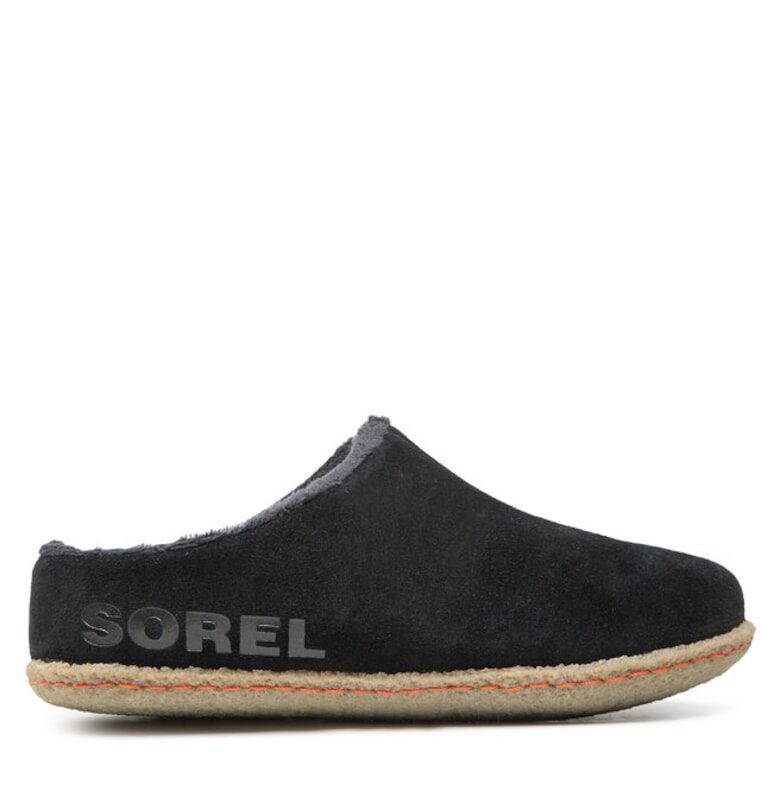 Дамски джапанки - чехли - сабо  300119570 - Велур - Черен Sorel