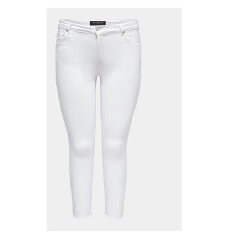 Дамски дънки -  303335533 - Памук - Бял - Бял ONLY CARMAKOMA