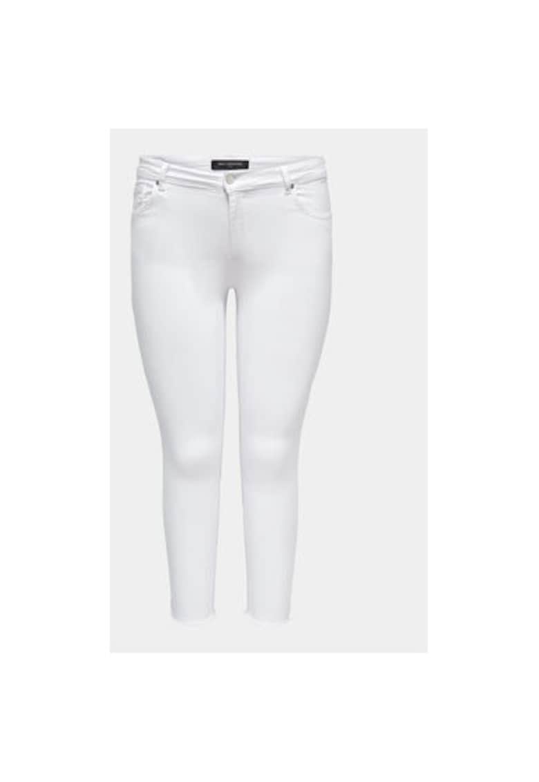 Дамски дънки - 303335533 - Памук - Бял - Бял ONLY CARMAKOMA