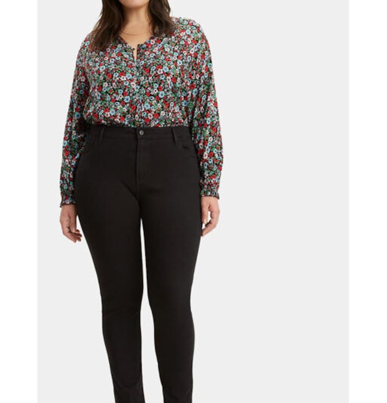 Дамски дънки  303866006 - Памук/Полиестер - Черни - Черен Levis