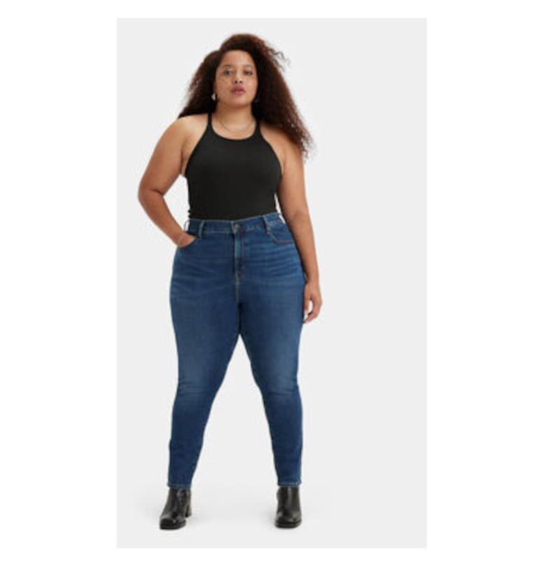 Дамски дънки  303866020 - Памук/Полиестер - Син - Син Levis