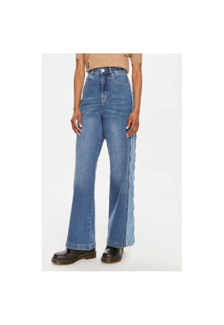 Дамски дънки - 304000393 - Органичен памук - Син - Син Munthe