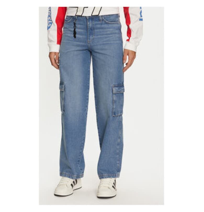 Дамски дънки -  304551840 - Памук - Син - Син Wrangler