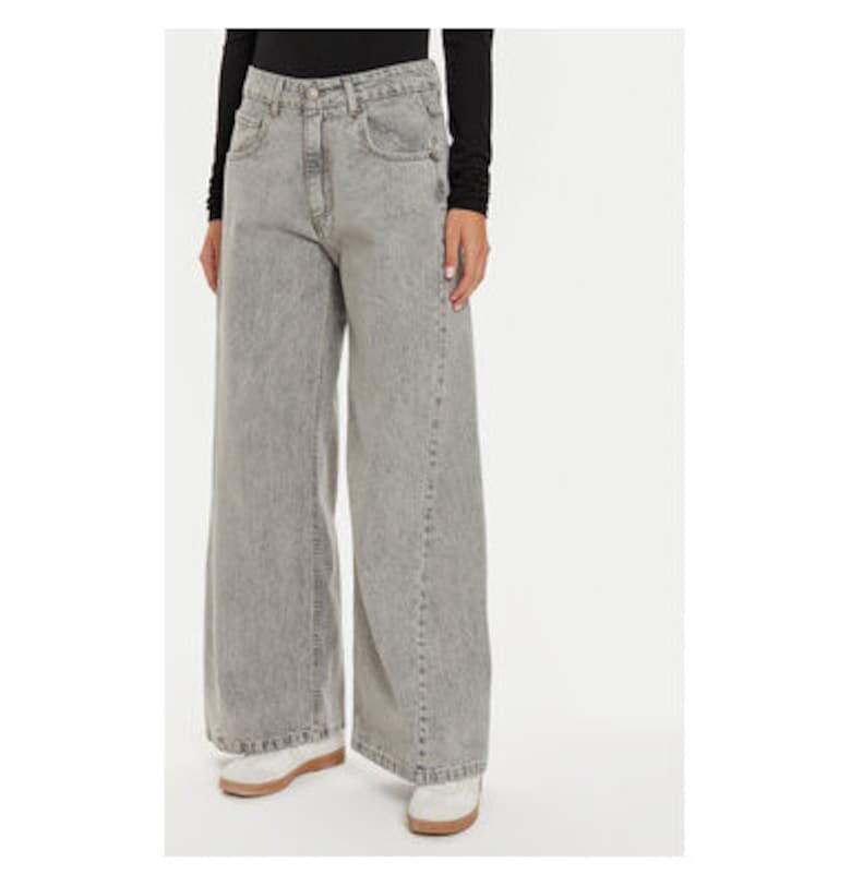 Дамски дънки -  304839436 - Памук/Полиестер - Сив - Сив VICOLO