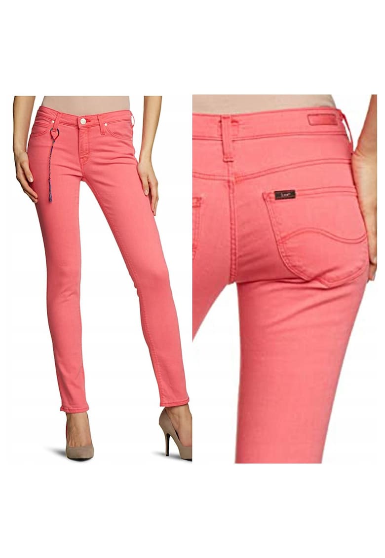 Дамски дънки - 6266-26 - Памук - Дълги - Petite - Дънкови - W24-L31 US - Розови Lee