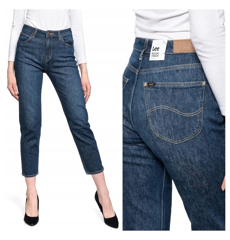 Дамски дънки -  Carol New Straight - 25457-46 - Памук - Дълги - Стандартна кройка - Дънкови - W28-L33 US - Сини Lee