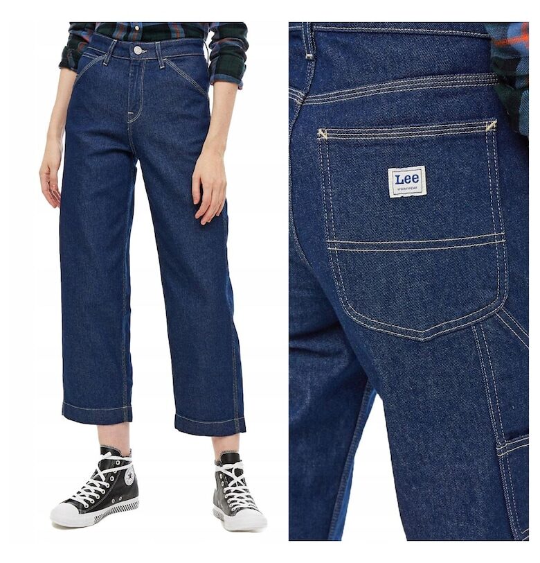 Дамски дънки -  Carpenter - 22962-46 - Памук - Дълги - Стандартна кройка - Дънкови - W28-L33 US - Сини Lee