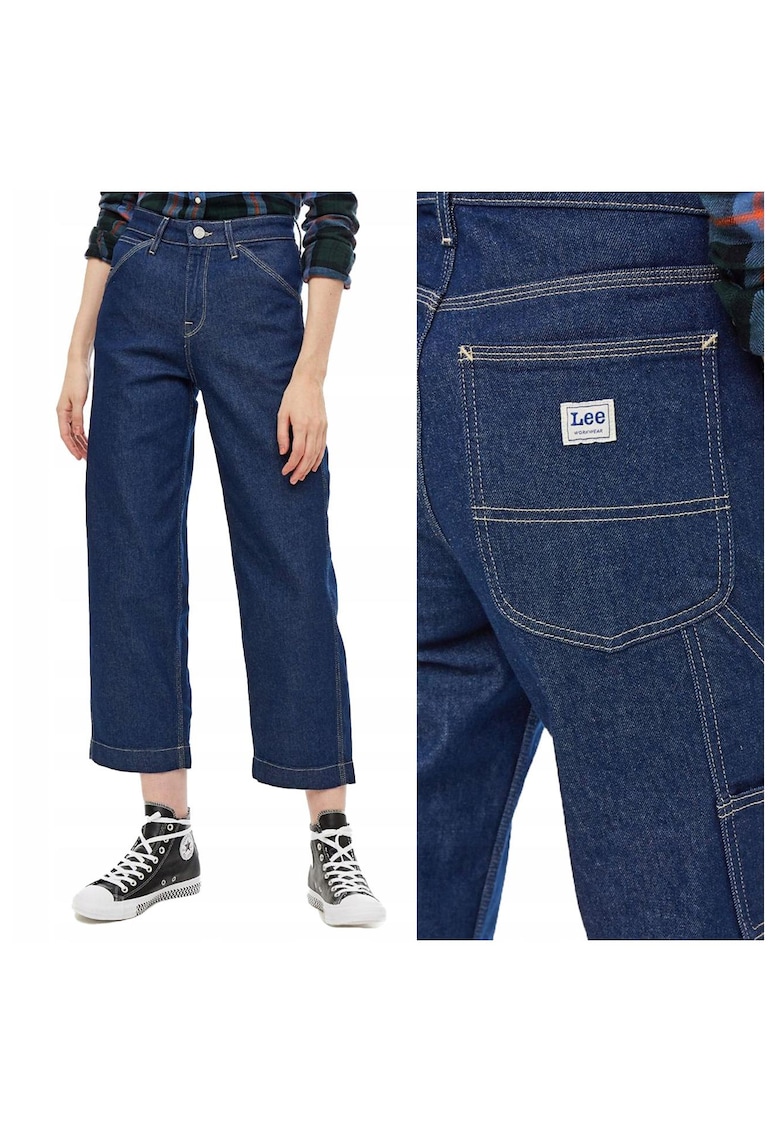 Дамски дънки - Carpenter - 22962-46 - Памук - Дълги - Стандартна кройка - Дънкови - W28-L33 US - Сини Lee