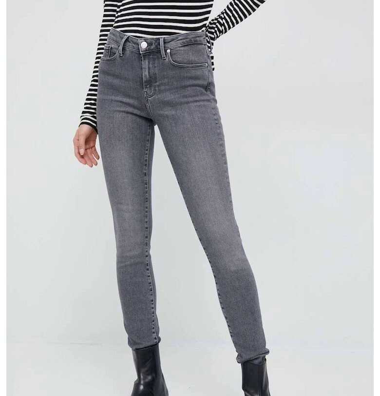 Дамски дънки Como  WW0WW36355 - тесни - Сив Tommy Hilfiger