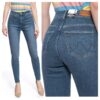 Дамски дънки -  High Skinny - 16894-184 - Памучни - Дълги - Petite - Дънкови - W24-L32 US - Сини Wrangler