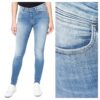Дамски дънки -  Skinny - 10642-184 - Памучни - Дълги - Petite - Дънкови - W24-L32 US - Сини Wrangler