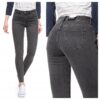 Дамски дънки -  Skinny - 13467-184 - Памучни - Дълги - Petite - Дънкови - W24-L32 US - Сиви Wrangler