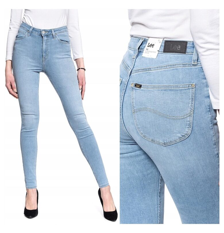 Дамски дънки -  Ss21 - 36222-45 - Памучни - Дълги - Petite - Дънкови - W27-L33 US - Сини Lee