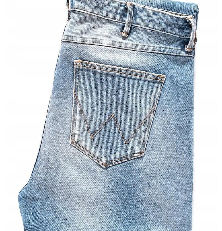 Дамски дънки -  Широки дънки тип „бойфренд“ - 15767-448 - Памучни - Дълги - Бойфренд - Дънкови - W28-L32 US - Сини Wrangler