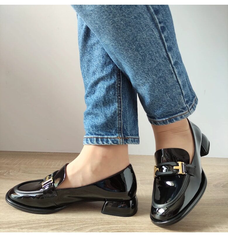 Дамски ежедневни обувки  Kd304-S61 черен лак - черен лак FORMAZIONE