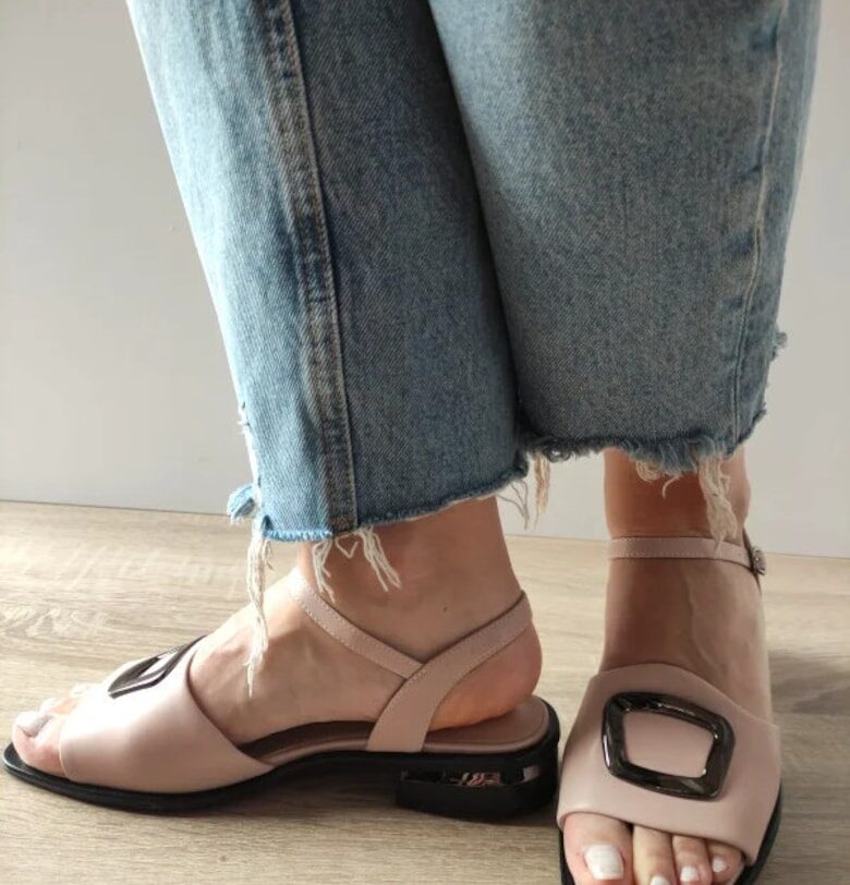 Дамски ежедневни сандали  60001A C5-N Розов Нюд Karisma