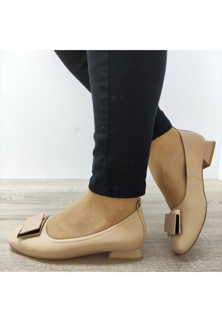 Дамски елегантни обувки 20003C B2-N бежово - бежово Pass