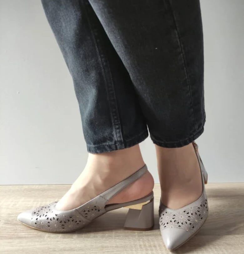 Дамски елегантни сандали  360048B B2-N сиви - сив - Epica