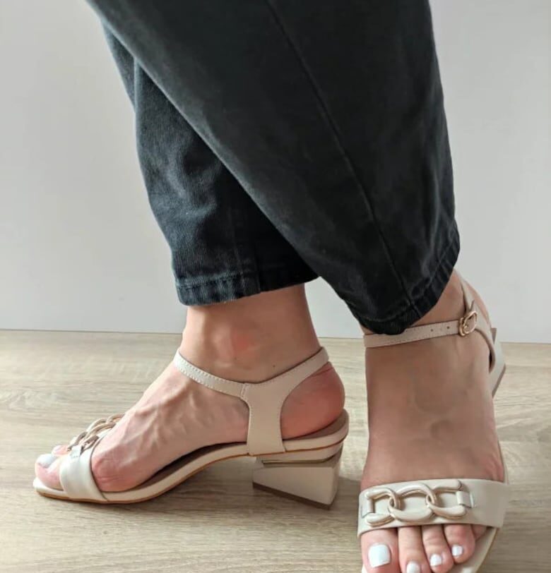 Дамски елегантни сандали  60018A 52-N Бежов - Бежов - Epica